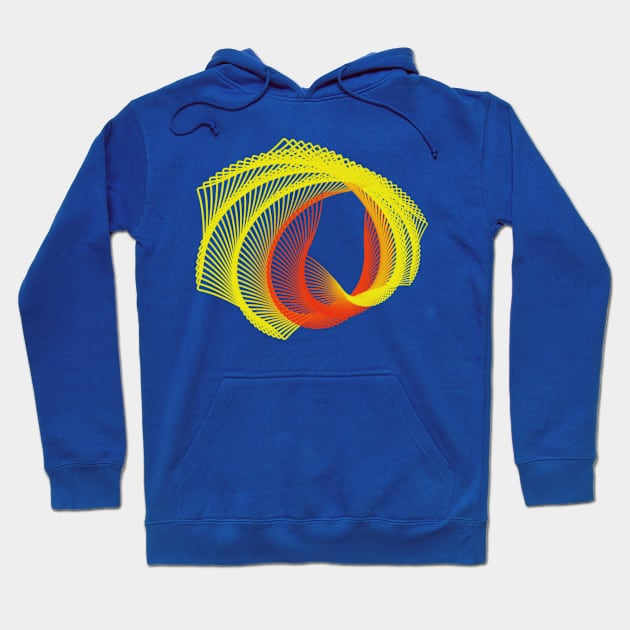 Colorful Hexagon Hoodie by OssiesArt